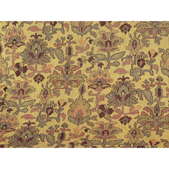 Vintage Tapestry Upholstery Fabric 72x54" Reversible Jacquard Brocade - Picture 3 of 8